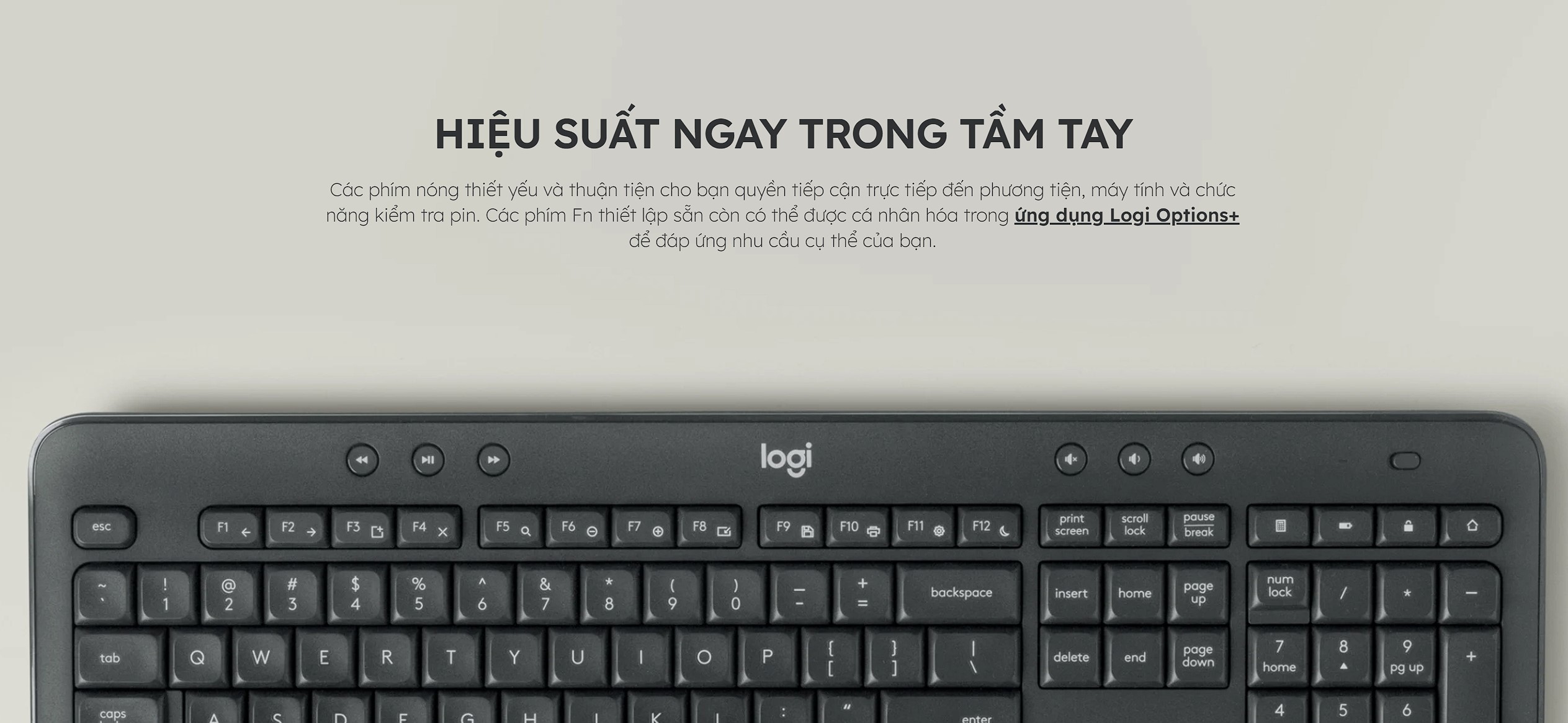 Bộ bàn phím chuột không dây Logitech MK545