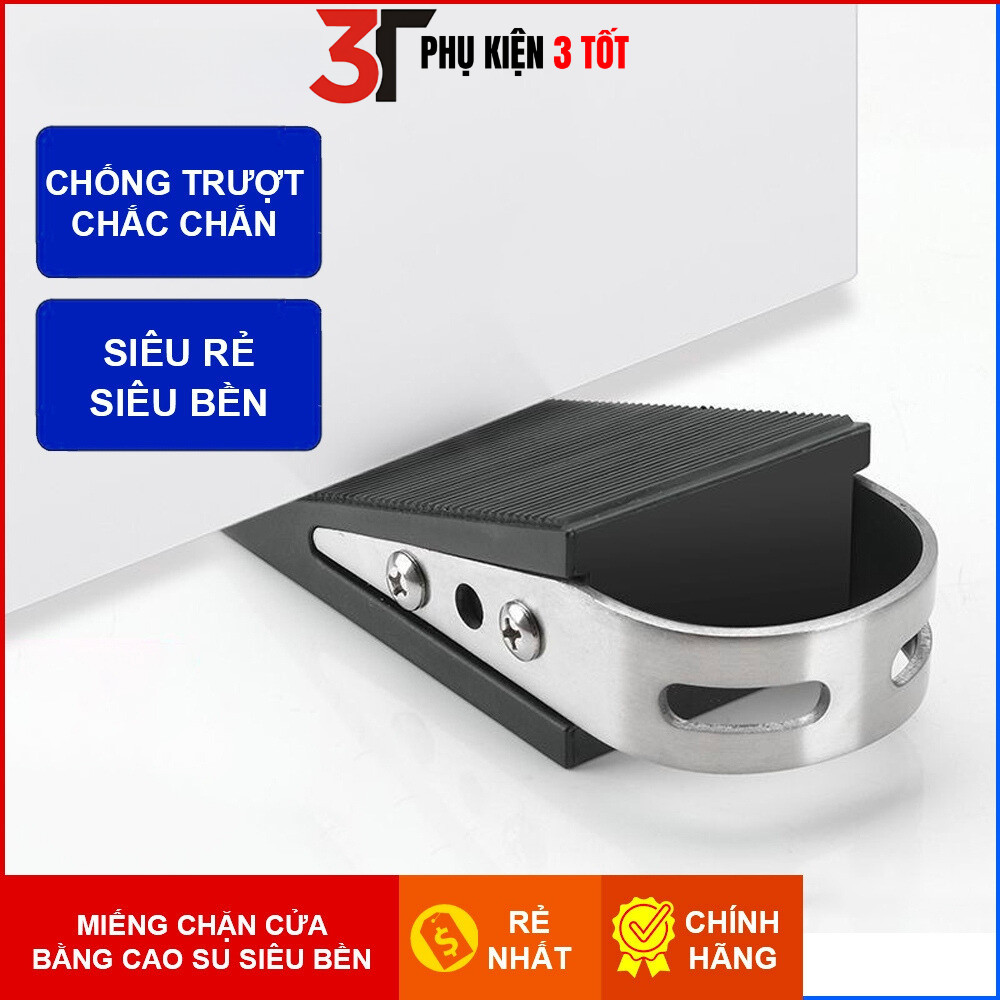 Miếng Chặn Cửa Cao Su Chống Va Đập Loại To Chắc Chắn miếng chặn khe cửa - Phụ Kiện 3 Tốt