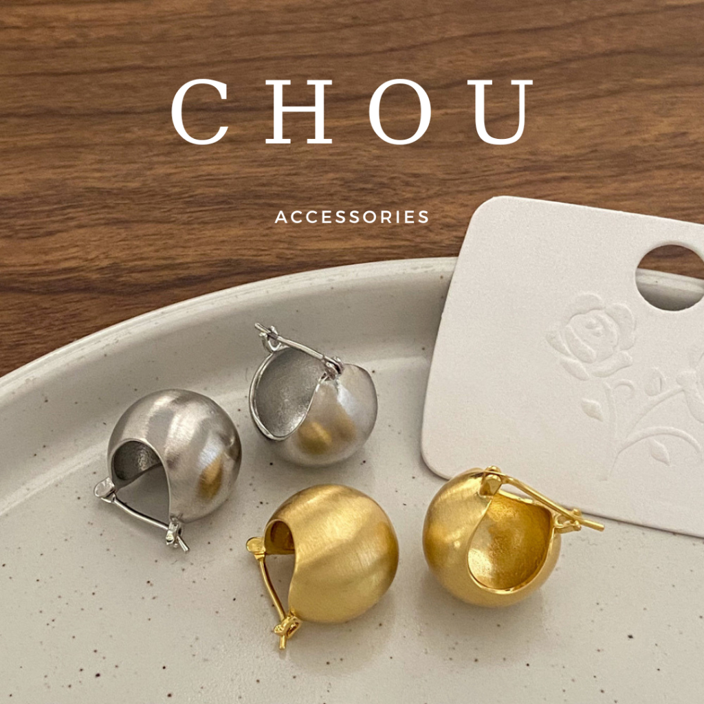 Bông Tai, Khuyên Tai Quả Cầu Basic | CHOU ACCESSORIES |