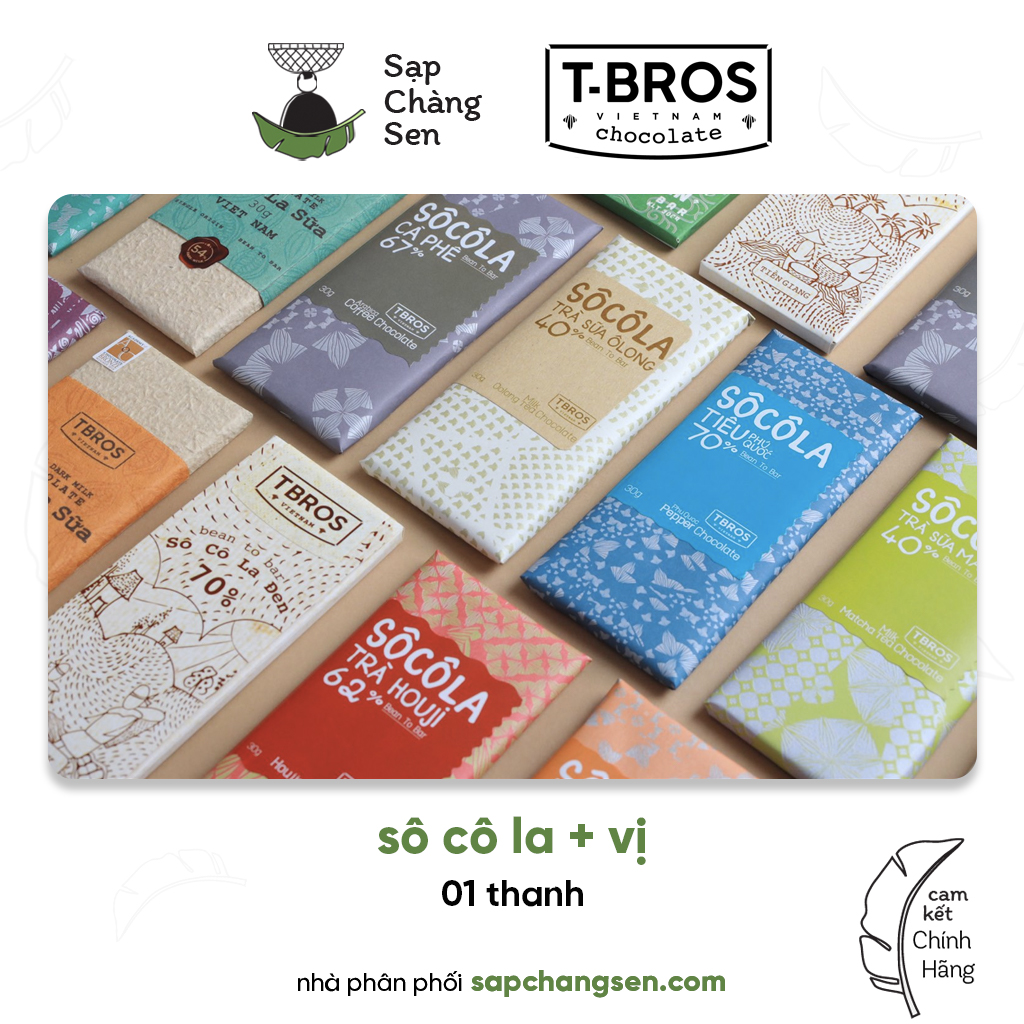 Flavored chocolate TBros - 30g