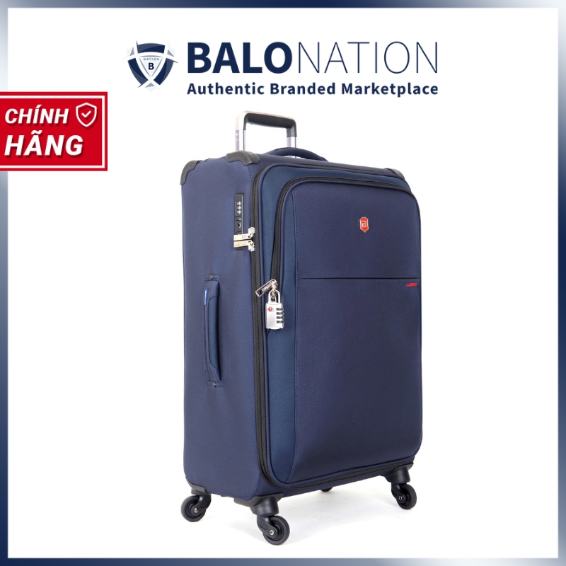 [CHÍNH HÃNG] Vali kéo vải LUGBRO Air Pro Max 2.9 kg 24 inch siêu nhẹ có thể nới rộng 6cm, dây kéo chống thủng, khóa TSA
