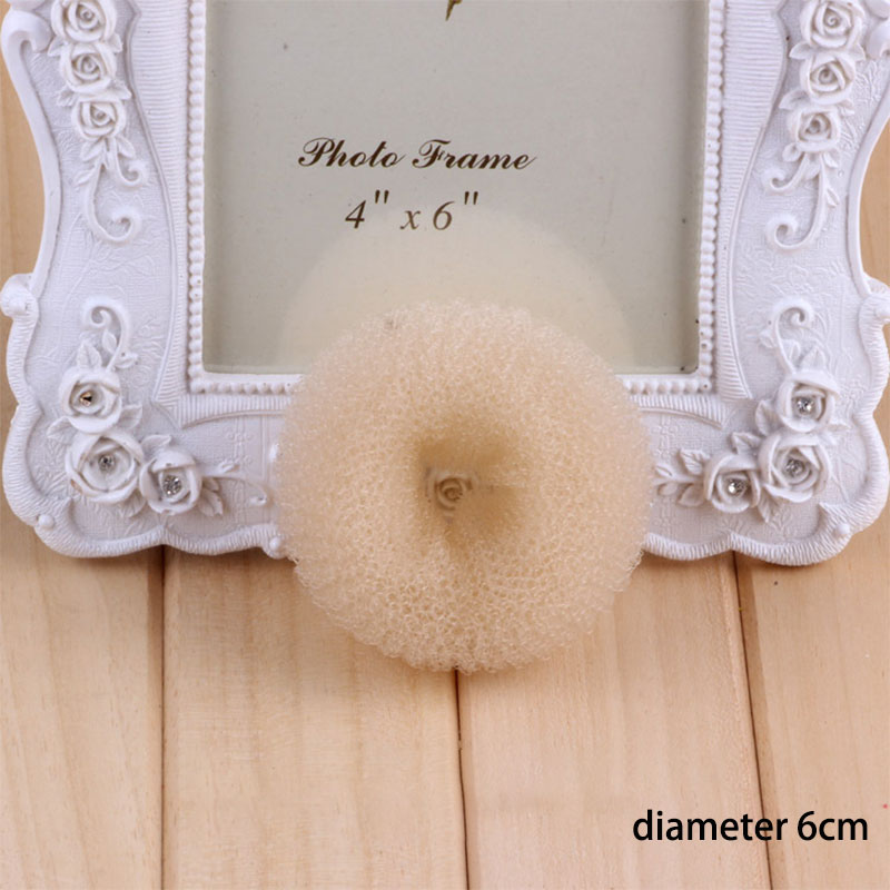 XHT Dụng cụ làm búi tóc băng đô xoắn sợi tổng hợp tự làm dụng cụ làm búi tóc donut