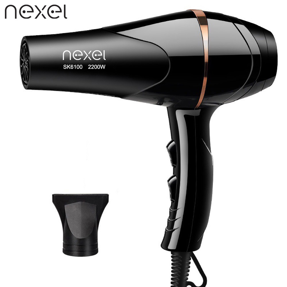 ไดร์เป่าผม 2200 วัตต์ Hair dryer เครื่องเป่าผม ที่เป่าผม ลมแรง ไอออน แสงสีฟ้า บำรุงเส้นผม ลมร้อน...