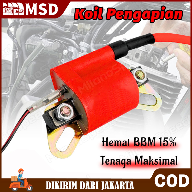 Koil pengapian tegangan tinggi Modifikasi mesin sepeda motor Harga 38,500 rupiah*Gratis Ongkir