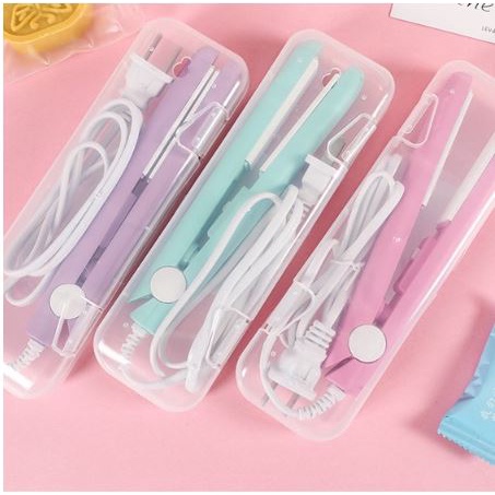 Máy Là - Ép - Duỗi tóc mini kute kèm hộp nhựa