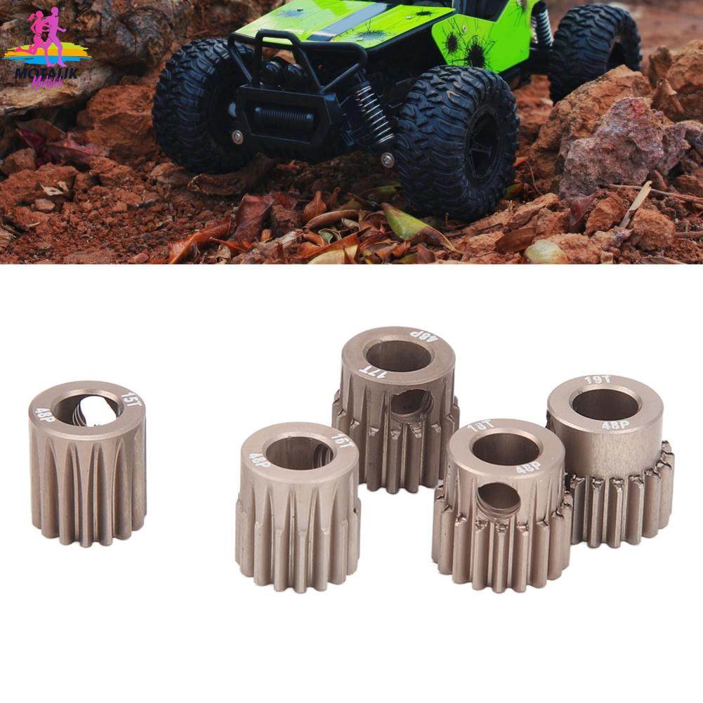 Domary 48dp bánh răng động cơ Bộ 1/10 mẫu RC 5mm trục Hợp kim nhôm 15t 16t 17t 18t 19t hoạt động ổn 