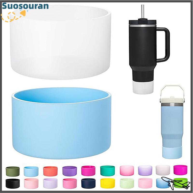 【suosouran】🔥🔥 Silicone khởi động cho Owala chai nước chống trượt dưới Bìa bảo vệ dưới đáy cơ sở bảo vệ Coaster Flask 7.5cm 2.95in