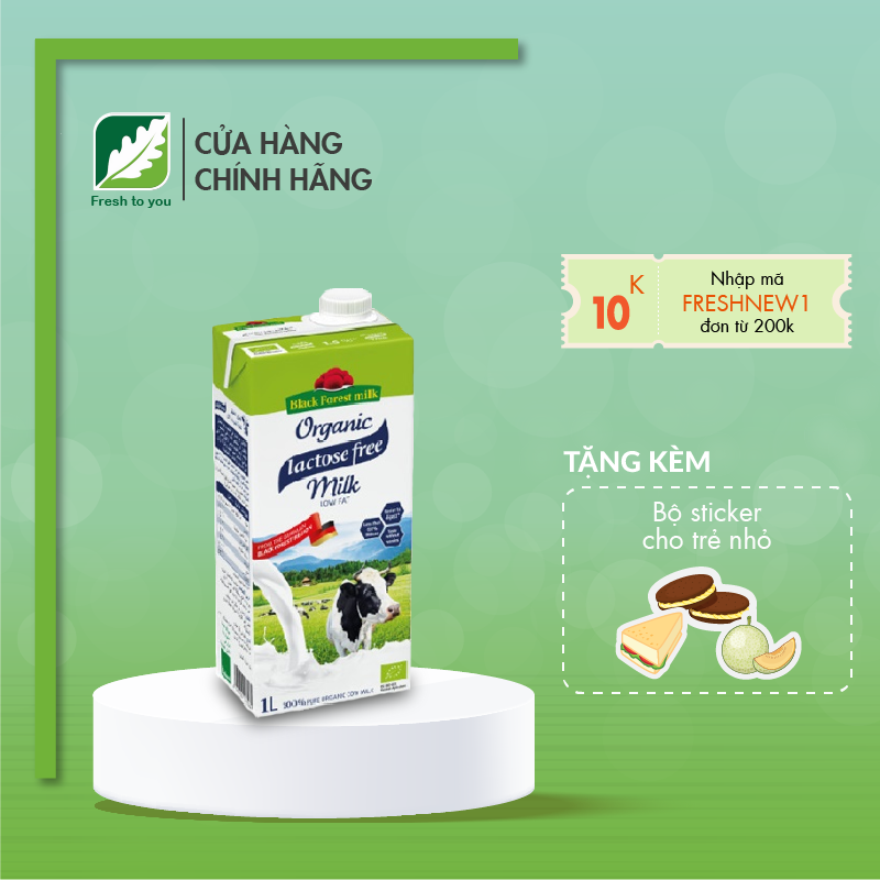 Sữa tươi không chứa lactose hữu cơ - Organic Lactose Free Milk