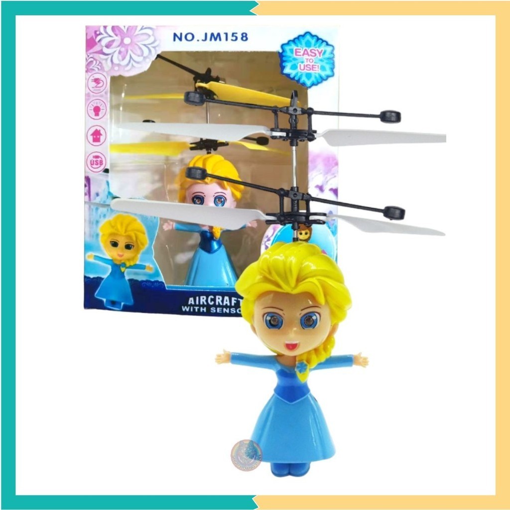 Búp bê bay Cảm Ứng Mẫu Elsa Siêu Nhân - Đôremon - Mẫu đồ chơi bay cảm ứng tay - Dễ chơi cho trẻ em