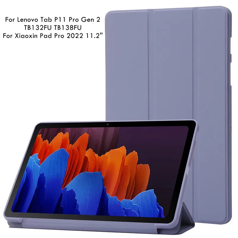 Vỏ máy tính bảng cho Lenovo Tab P11 Pro GEN 2 11.2 inch trường hợp tb132fu tb138fu silicon mềm đứng cho xiaoxin Pad Pro 2022 máy tính bảng Bìa