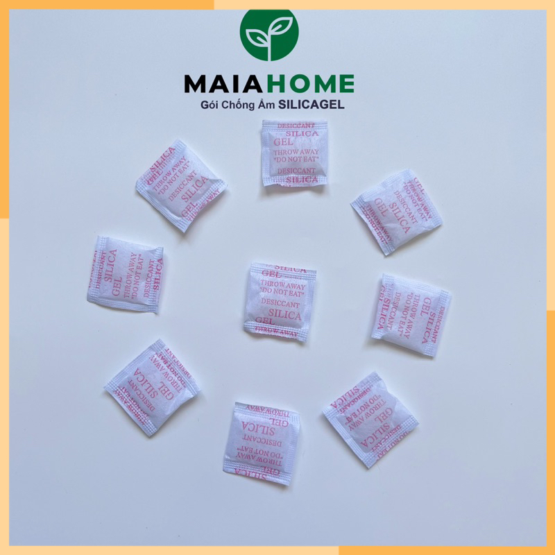 1 lạng gói hút ẩm silicagel đủ loại 1/2/3/5/10/50gram, gói hút ẩm, hạt hút ẩm giầy dép, thực phẩm chống ẩm mốc