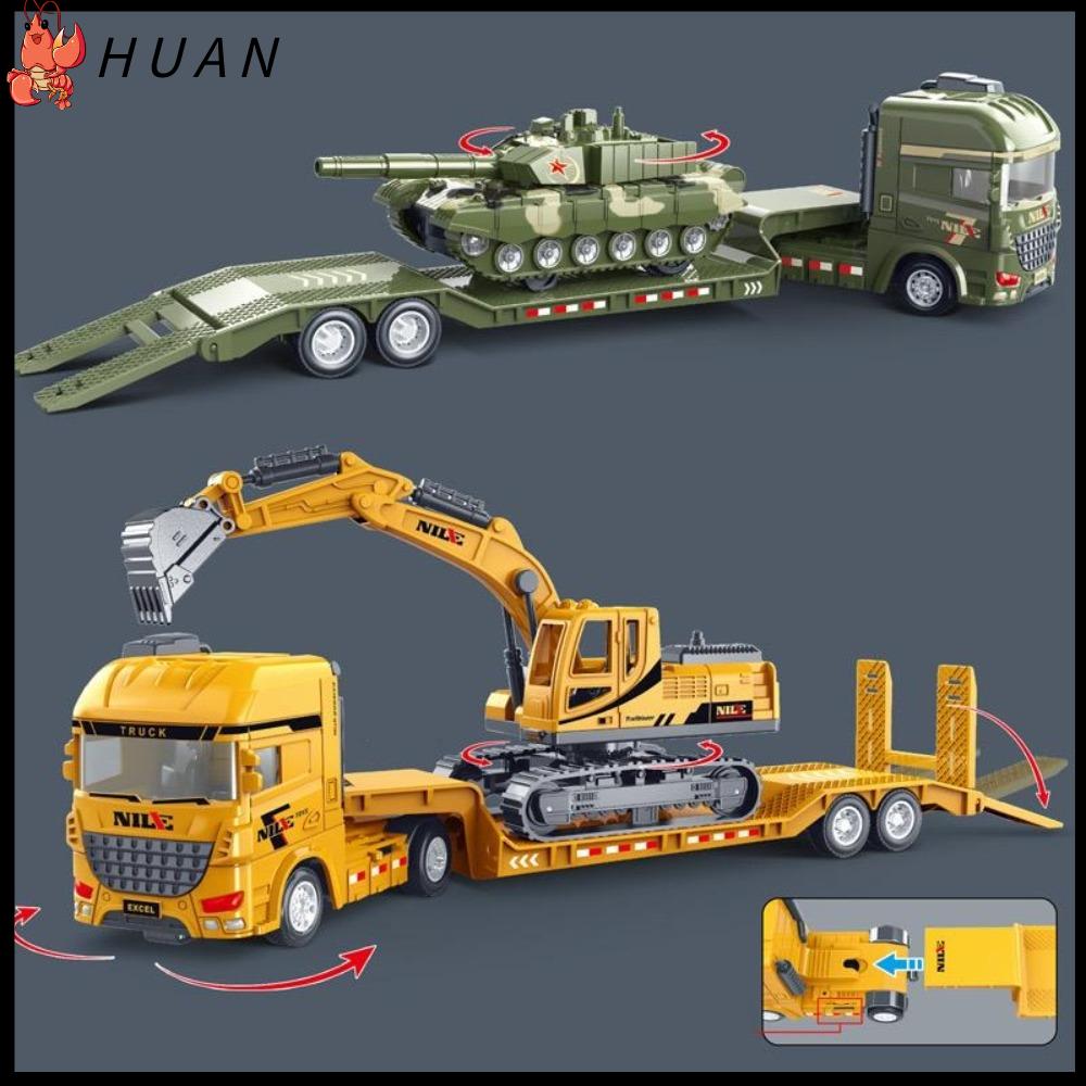 HUAN Tỷ lệ 1/50 Đồ chơi xe xây dựng Quà Tặng Xe bán tải Đồ chơi kỹ thuật tương tác Bền Hợp  Đồ chơi quán tính cho trẻ em Dành cho trẻ em