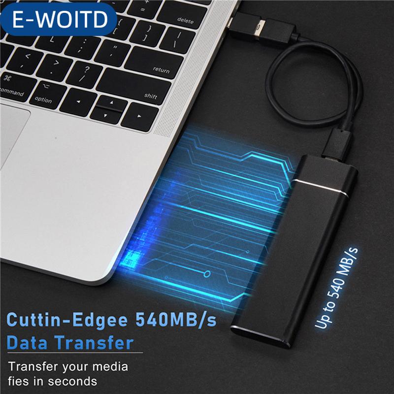 E-WOITD 4TB bên ngoài SSD 1TB 2TB 500GB Di động trạng thái rắn ổ cứng USB 3.1 bên ngoài Giá 190,907 Đồng*Miễn phí vận chuyển