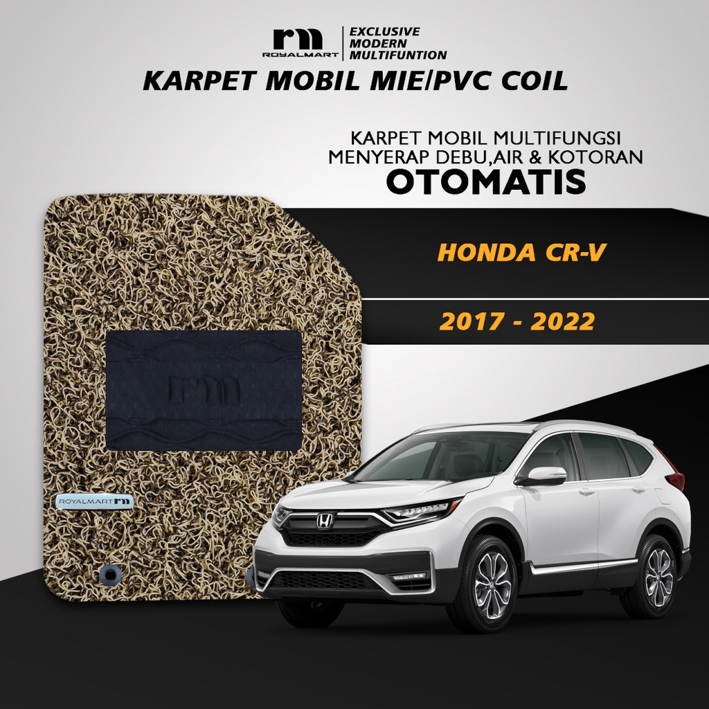 Royal Mart - Karpet Mobil HONDA CRV 2017-2022 FULL SET/Carpet Mie Bihun Premium Keset PVC Anti Slip Aksesoris Interior Mobil Harga 609,300 rupiah*Gratis Ongkir