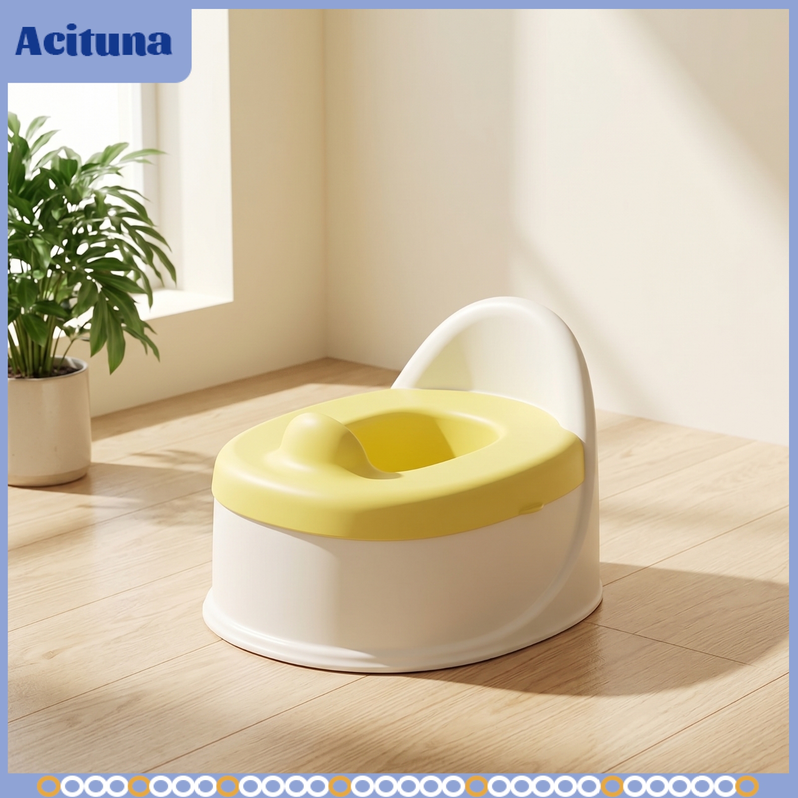 Acituna Lidless Potty Chair Toddler-Sized Potty with Brush Portable Toilet Seat Non-Slip for Children, Boys, Girls, Home ราคา 2,073 บาท*ส่งฟรี