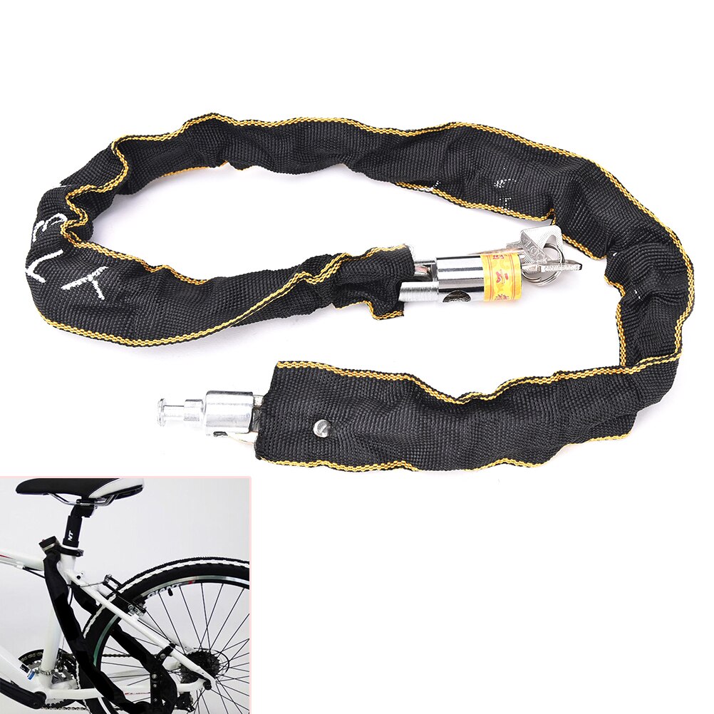 yingke Heavy Duty Motorbike Motorcycle Scooter Bike Cycle Motor Chain Pad Lock Security Iron Chain Inside 2keys 100cm