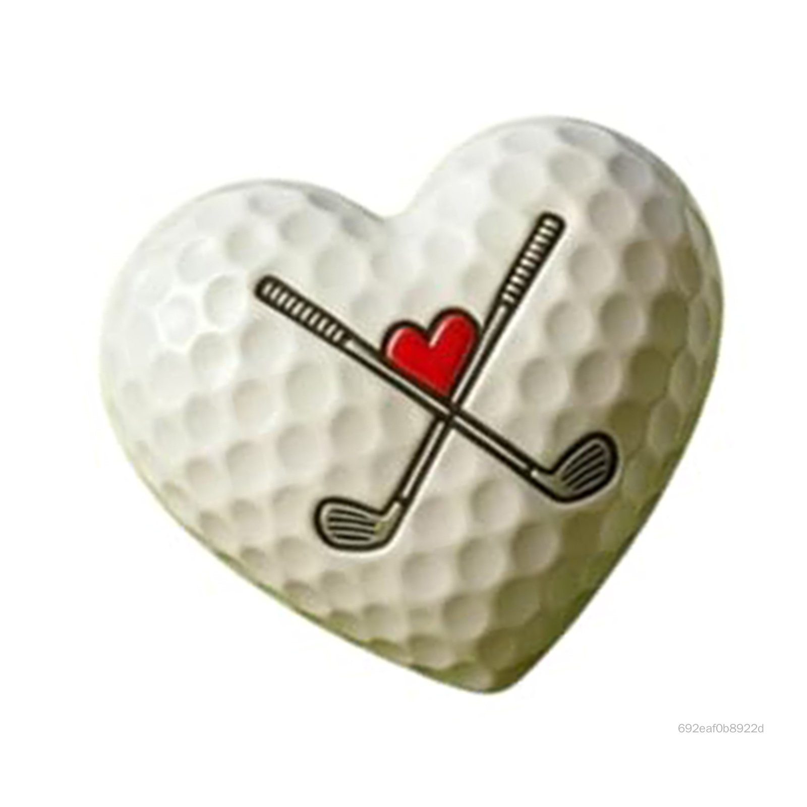 Trang trí họa tiết bóng golf hình trái tim Quà tặng khuyến khích di động dành cho nam giới và những người yêu thích chơi gôn kèm thiệp cảm ơn JS-004-VN