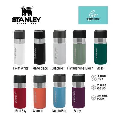Stanley GO Series Vacuum Bottle 473ml Insulated Vacuum Water Bottle Leak Proof Stainless Steel Thermal Bottle Office Outdoor Travel