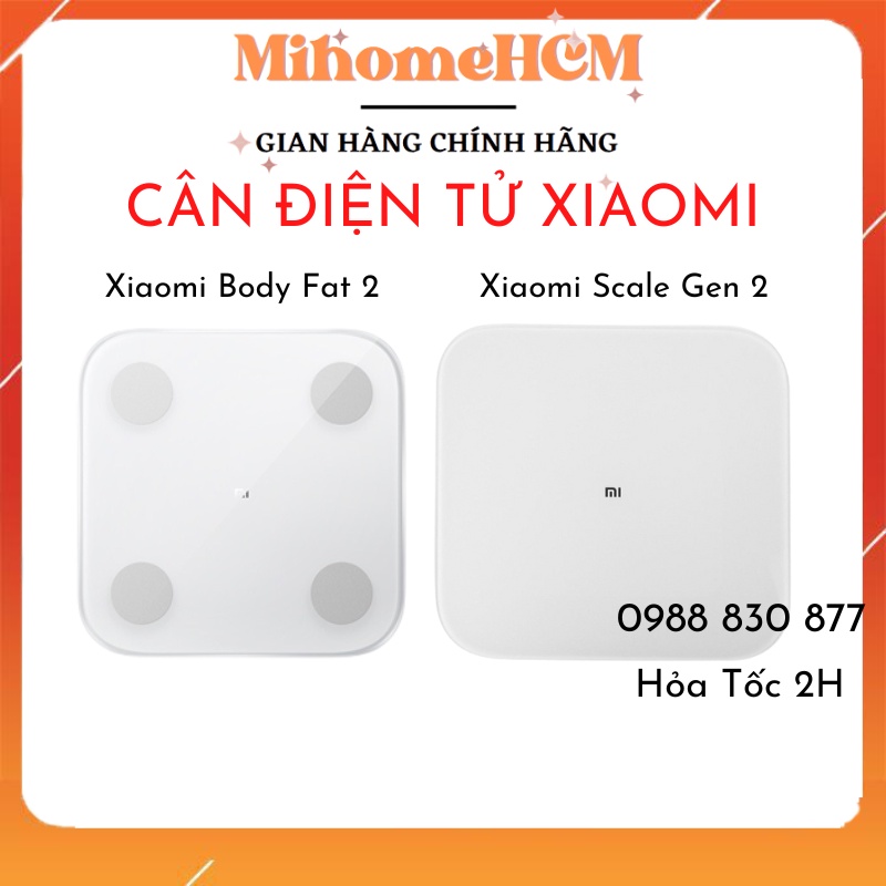 Cân Điện Tử Xiaomi Body Fat 2 Xiaomi Scale Gen 2 - New version - CHÍNH HÃNG