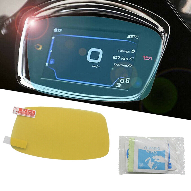 for VESPA GTS300 HPE Super Tech 2020 Motorcycle Instrument Blu-Ray Scratch Protection Film Dash Board Screen Protector