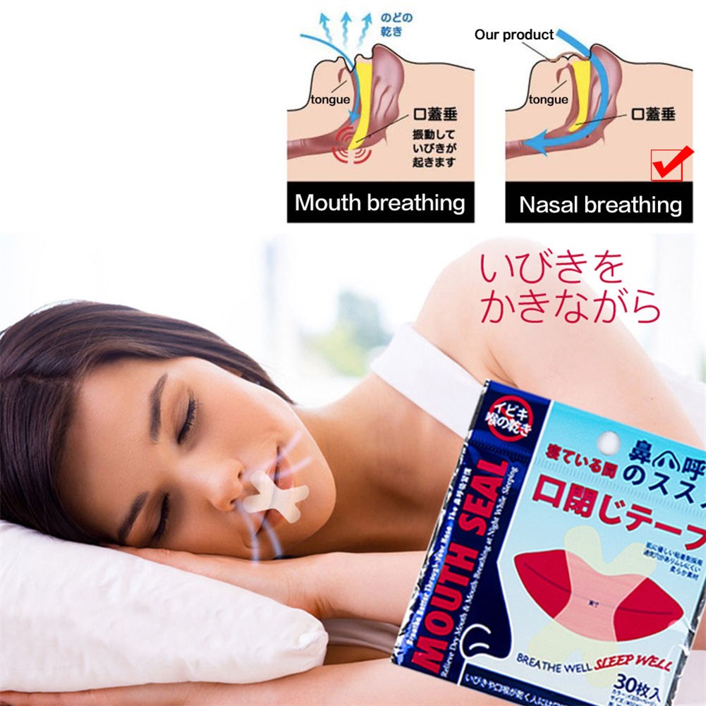 【Ông show】 ngủ yên bình với 150 chiếc giải pháp ngáy băng keo niêm phong miệng trong suốt