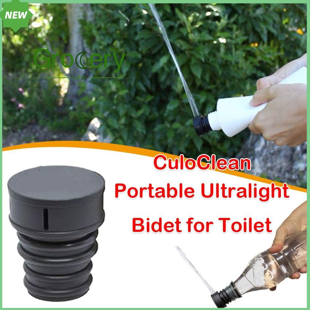 GROCERY LIFE Culoclean CHẬU VỆ SINH ABS Di động Mũ vệ sinh du lịch Siêu nhẹ Phụ kiện vệ sinh chai nước Để đi bộ đường dài hoặc cắm trại
