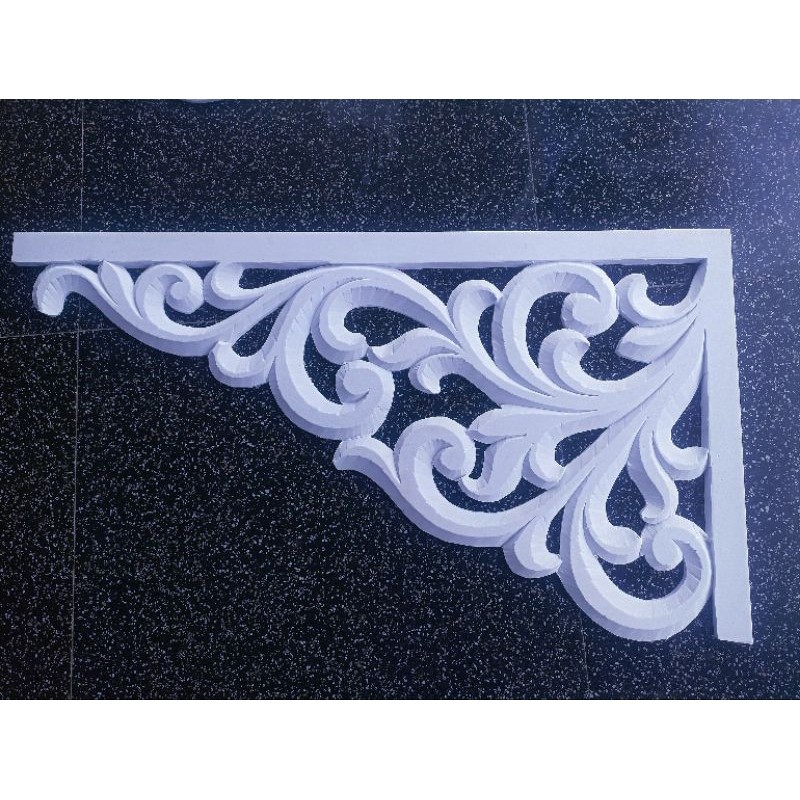ornamen ukir sudut bahan spon karet eva SHP9012 RJ33