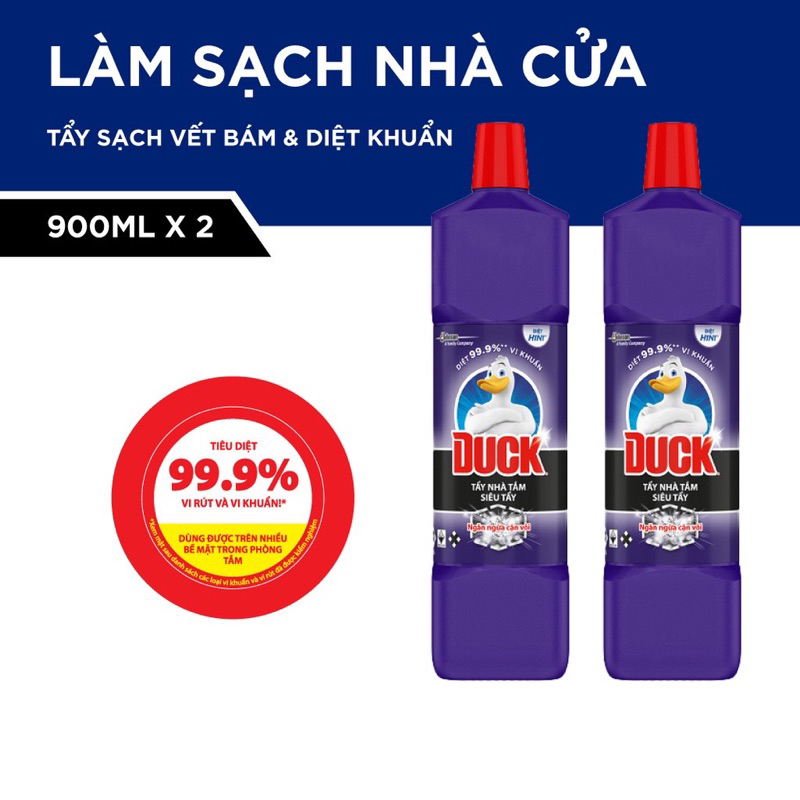 Tẩy toilet Duck 900ml siêu tẩy