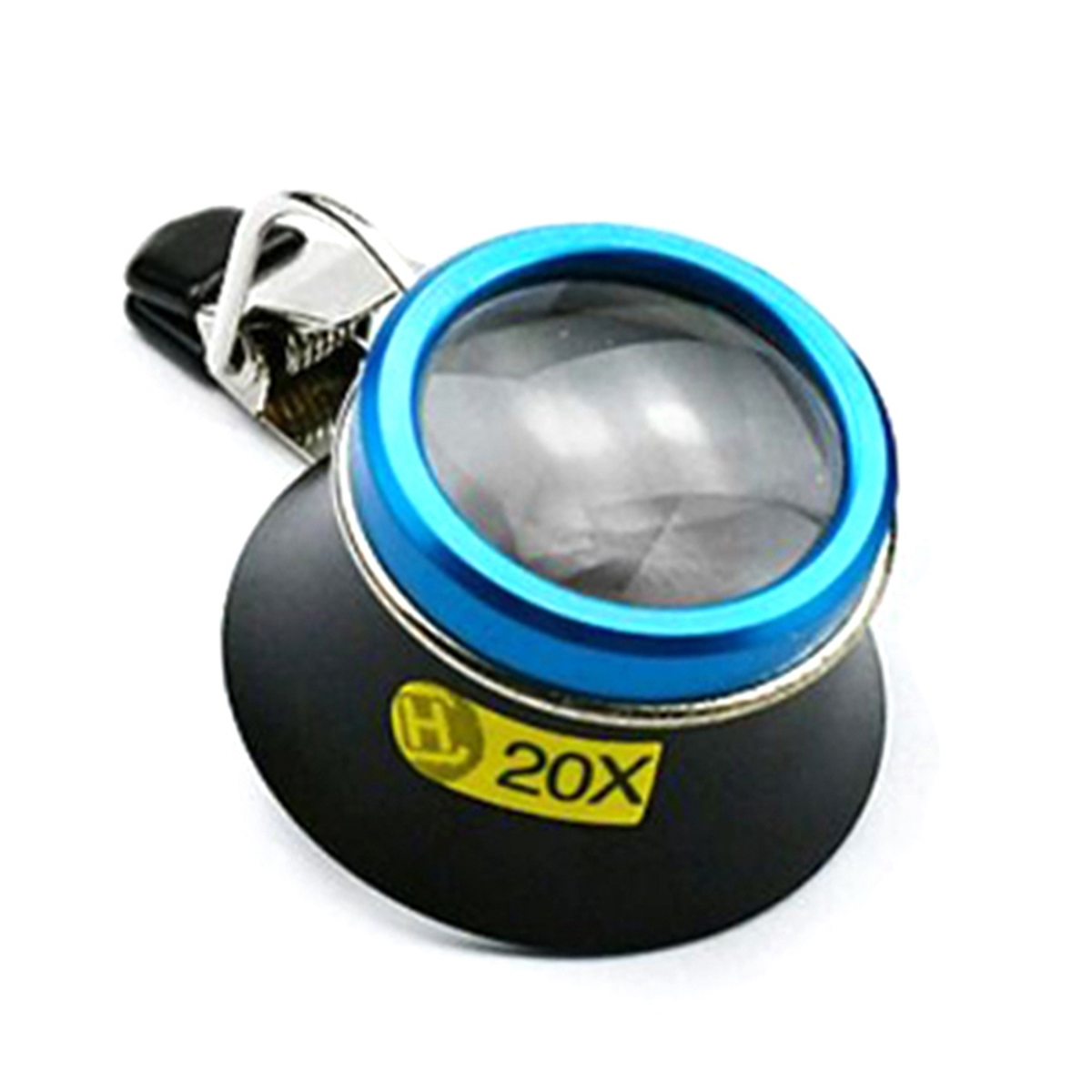 (U Z) Eyeglass Magnifier Clip-on Eye Magnifier Portable Eyepiece Craft Operator Watchmaker Repair Tool