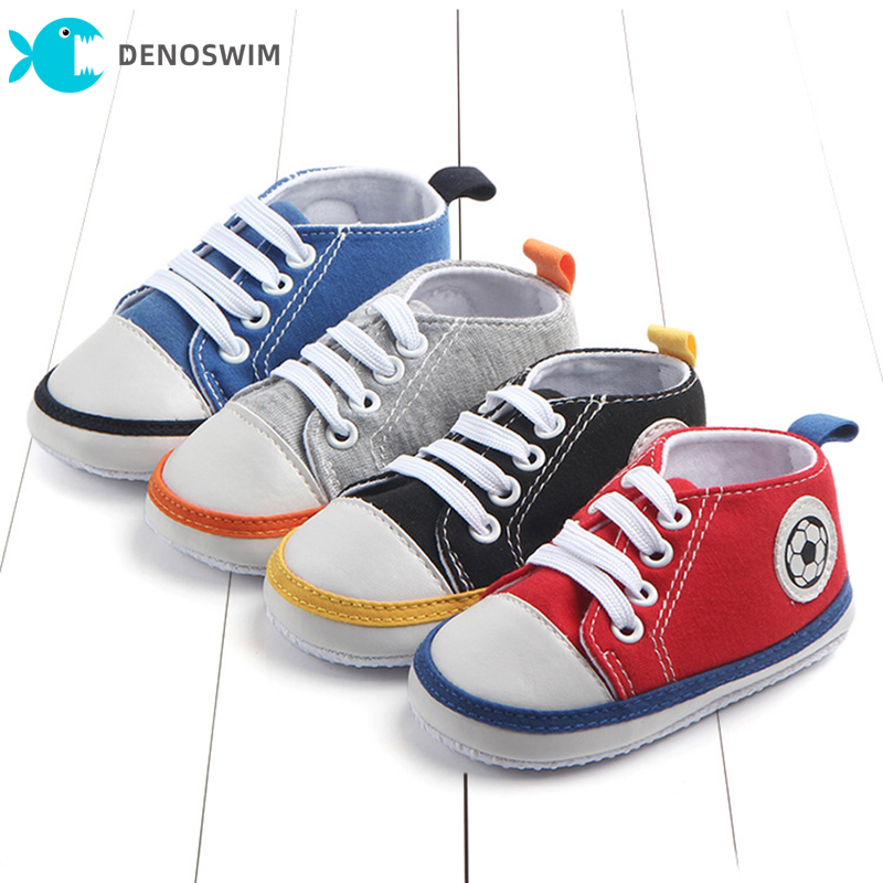 Denosim giày vải trẻ em Hàn Quốc 3-11M cho Nam Nữ Giày Thể Thao Ren Xuân Thu chống trượt Giày thường ngày cho trẻ em