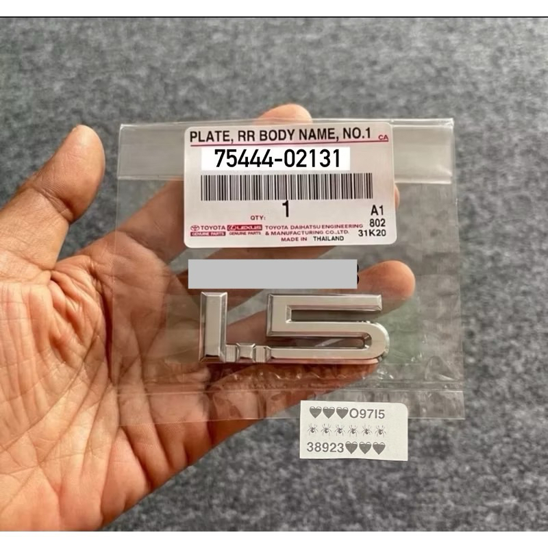 LOGO CHỮ 1.5 XỊN CHÍNH HÃNG GIÁ RẺ 75444-02131
