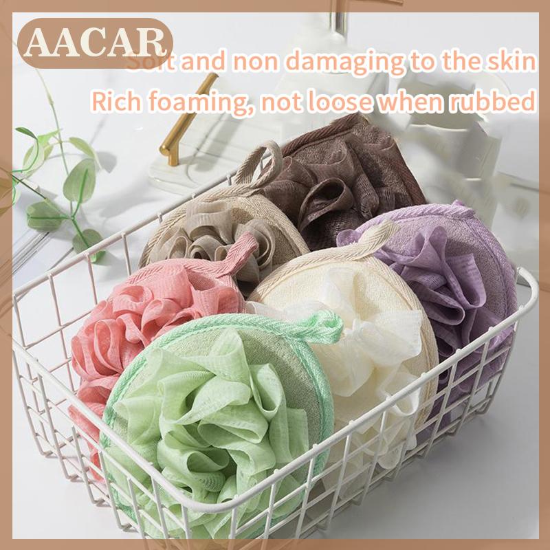 AACAR Tắm Scrubber cho cơ thể xơ mướp bóng tắm tẩy tế bào chết tắm bàn chải Bóng massage tắm hoa khăn cho cơ thể tốt nhất cơ thể chà cho vòi hoa sen tắm công cụ