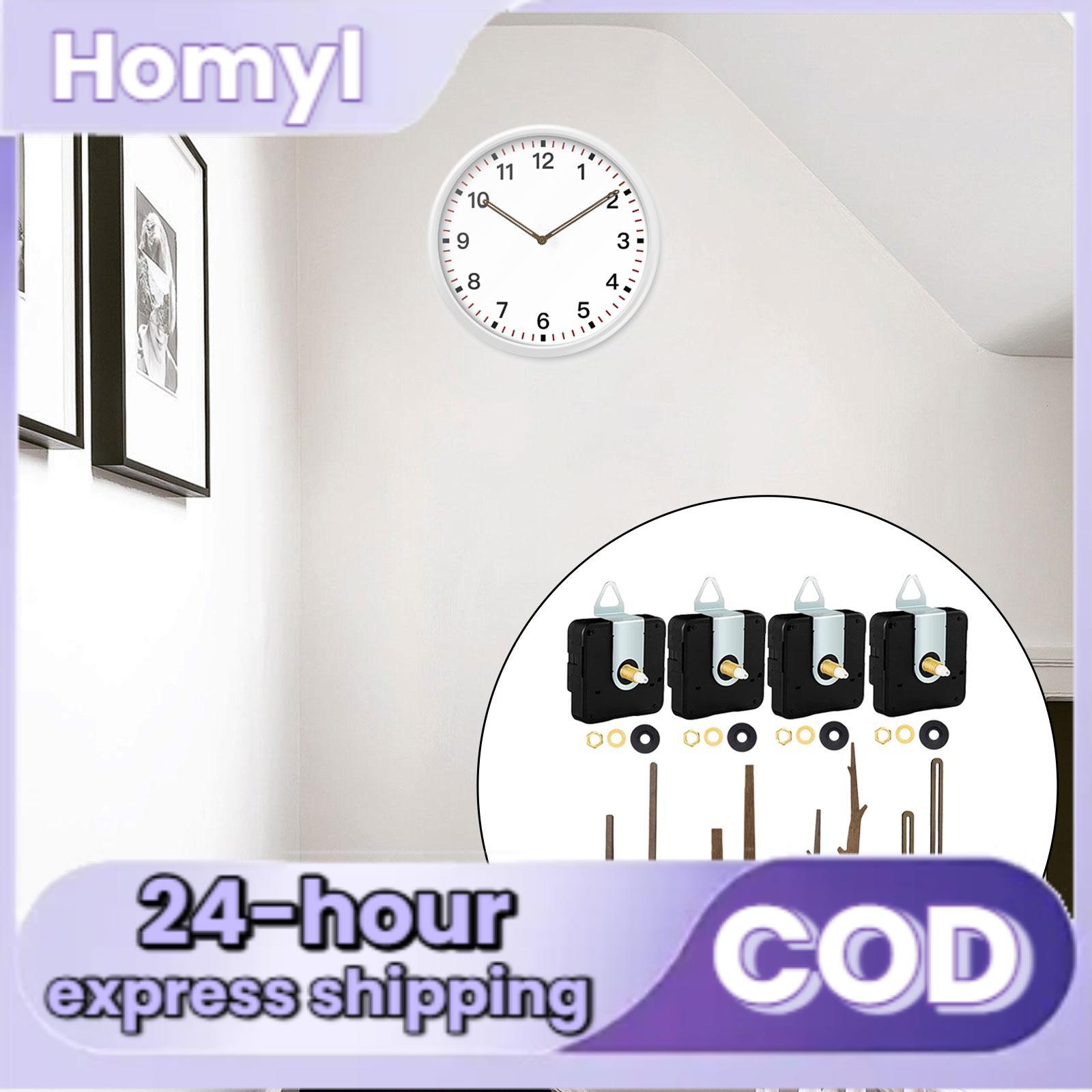 Wall Clock Movement Mechanism Easy Installation Non Ticking Clock Mechanism Replacement Set DIY Repair Parts for Custom Clock
