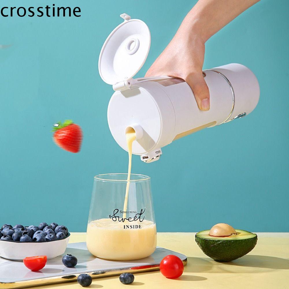 CROSSTIME 700ML Máy làm nước trái cây di động 12 lưỡi dao Thép không gỉ Chai xay sinh tố Sạc USB Trộn nhanh Máy ép trái cây và máy xay sinh tố Chuẩn bị sinh tố