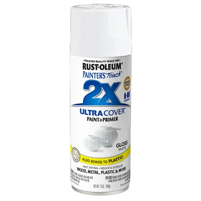 Rust-Oleum Ultra Cover 2X Spray Paint 12oz (Gloss White) RustOleum