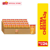 [CASE] Lays Stax Extra Cheese Potato Chips 42g - Pack of 24