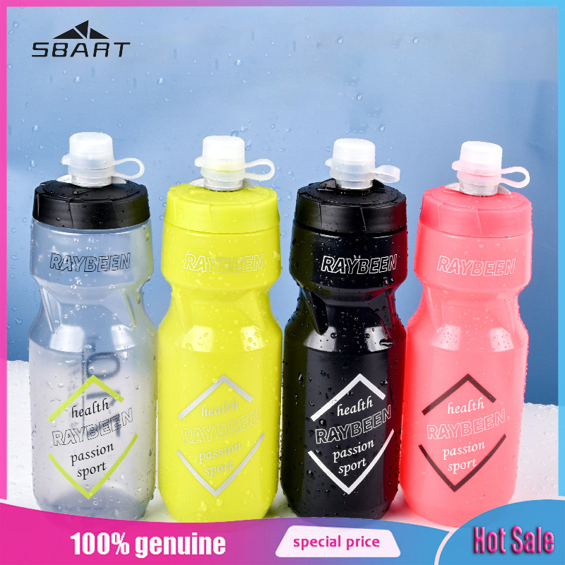 SBART Mountain road bike, outdoor cycling, sports water bottle, fitness, portable, large capacity squeezed insulated water cup ราคา 151 บาท*ส่งฟรี