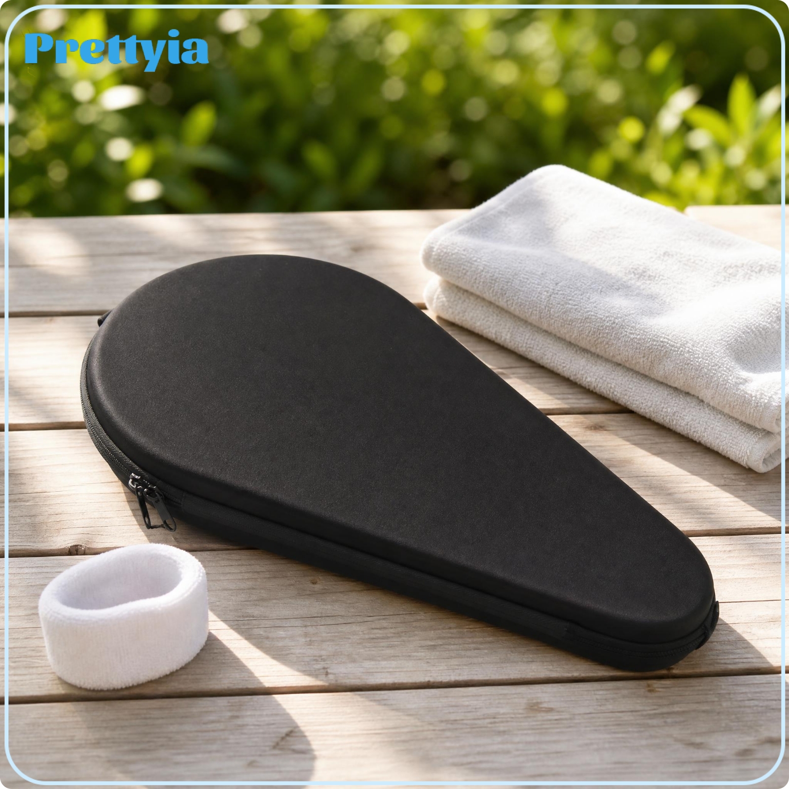 Prettyia EVA Material Hard Shell Racket Case Molded Teardrop Racket Case Safeguarding Sports Storage Slim ราคา 9,619 บาท*ส่งฟรี