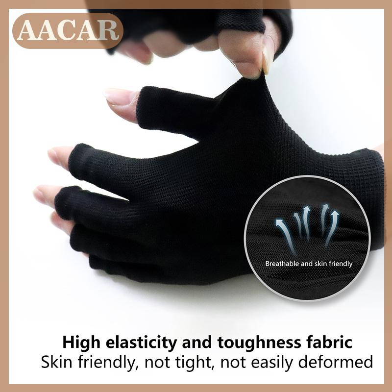 AACAR 2pcs chống tia UV bảo vệ găng tay móng tay Găng tay dẫn đèn Nail UV bảo vệ bức xạ bằng chứng găng tay làm móng tay móng tay nghệ thuật công cụ