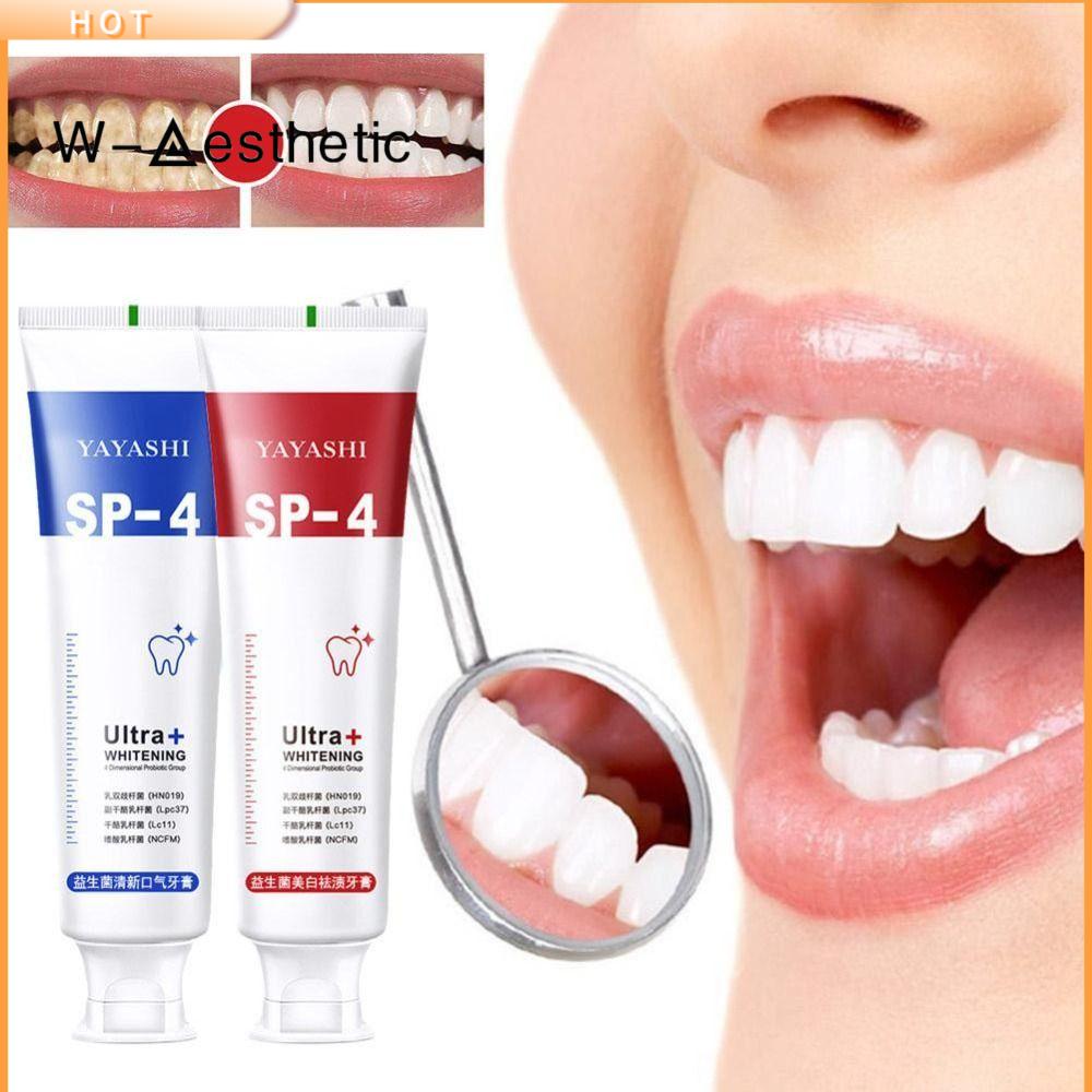 W-AESTHETIC Làm sạch răng Loại bỏ mảng bám vết bẩn sâu Sửa chữa răng Làm Trắng Răng Làm sáng da SP-4 Kem đánh răng Probiotic Hơi thở tươi mát