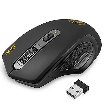 Chuột không dây wireless iMice E1800 có đèn led chống mỏi tay cho laptop và máy tính - Mẫu mới