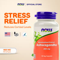NOW Foods Ashwagandha 450mg - 90 Veg Capsules