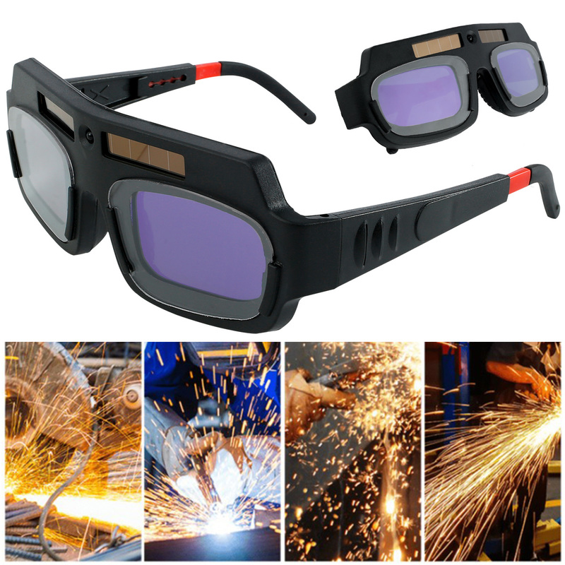 Nhà Đẹp làm tối tự động chạy bằng năng lượng mặt trời Kính hàn màu thật xem bảo vệ mắt có thể điều chỉnh thợ hàn Goggle thợ hàn Goggle quang học rõ ràng Hàn Goggle