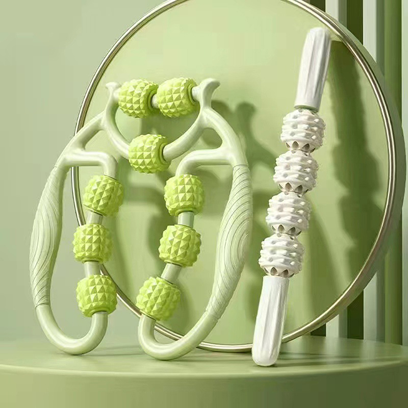  SHNGki 1 chiếc Con lăn cơ bắp fascia 9 bánh Con lăn Cellulite Con lăn massage để giảm đau nhức cơ bắp đùi bắp chân cánh tay giảm cellulite 