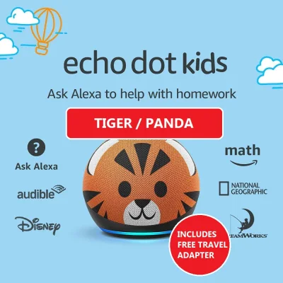 Echo Dot (4th Gen) Kids Edition | Designed for kids, with parental controls