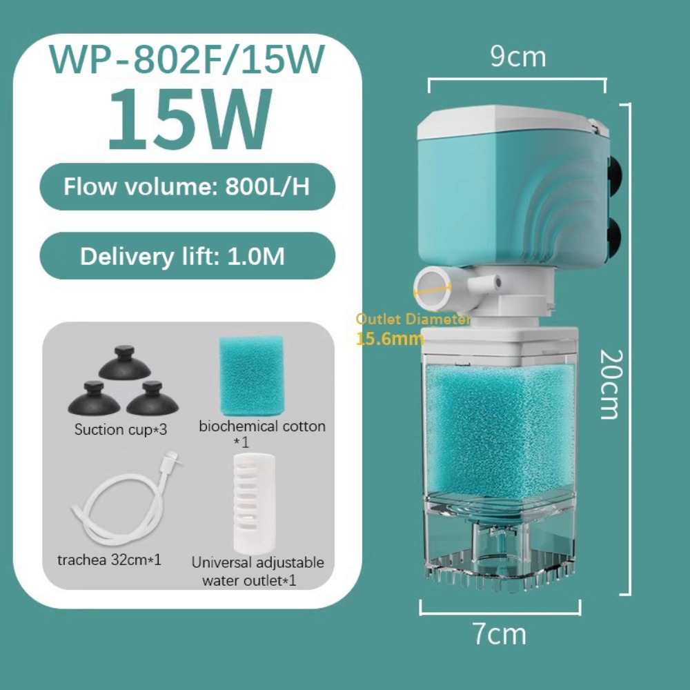 LETIGO Oxygenated Bộ lọc bọt biển bể cá Máy bơm không khí hút Tuần hoàn nước Máy bơm nước bể cá Đa năng Ghế hút Bộ lọc bên trong bể cá Bể cá - 5