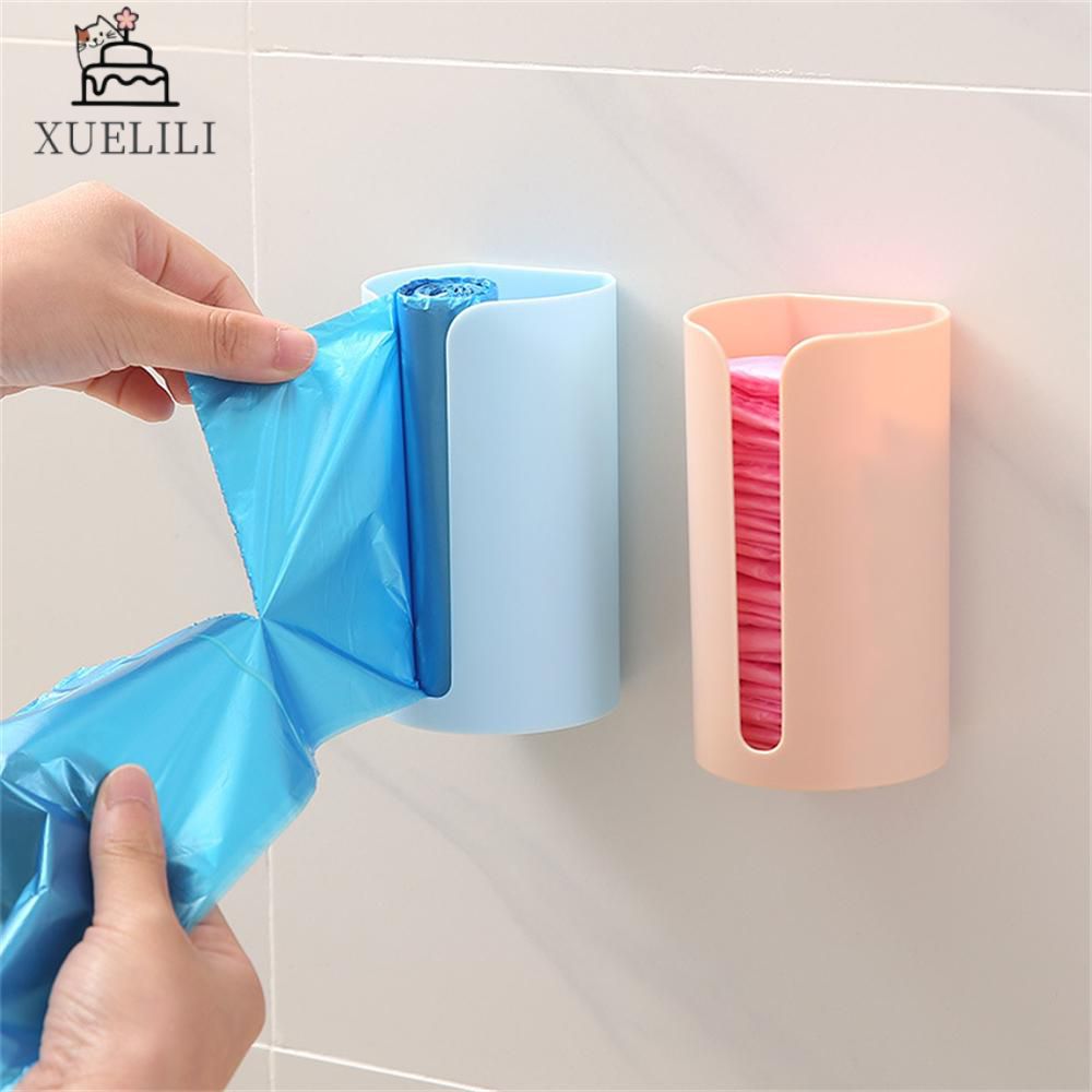 XUELILI Treo Tường nail-miễn phí túi đựng rác thải bằng Nhựa Chủ gắn túi đựng rác cho xe lưu trữ hộp bông Pad container cho nhà bếp phòng tắm