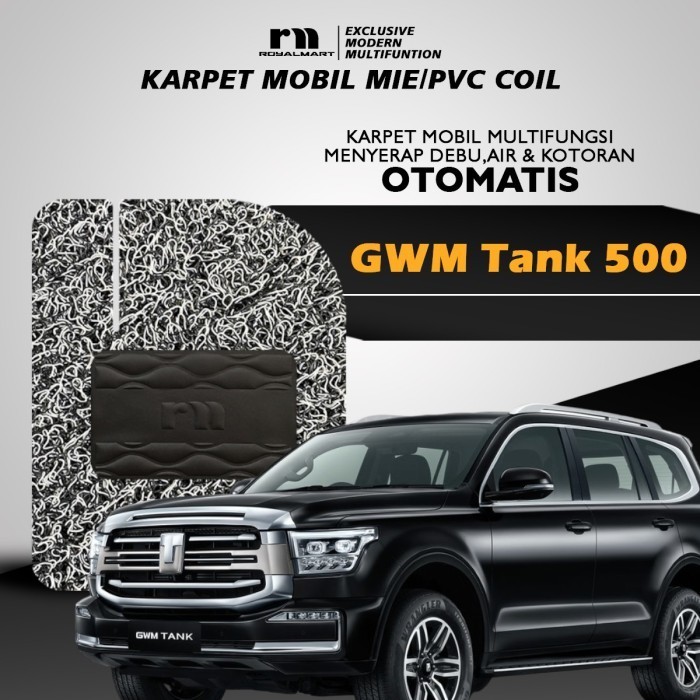 ROYAL MART - KARPET MOBIL MIE PREMIUM GWM TANK 500 HEV FULL SET Giá 765,000 Đồng*Miễn phí vận chuyển