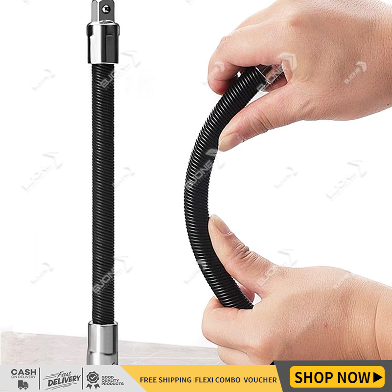 MICANGP 1/4 3/8 1/2 Socket Extension Rod Workshop Tool Ratchet Wrench Extender Power Tools Flexible Extension Rod Extension Connective Rod Drive Socket Extension Bar Adapter Drive Adapter