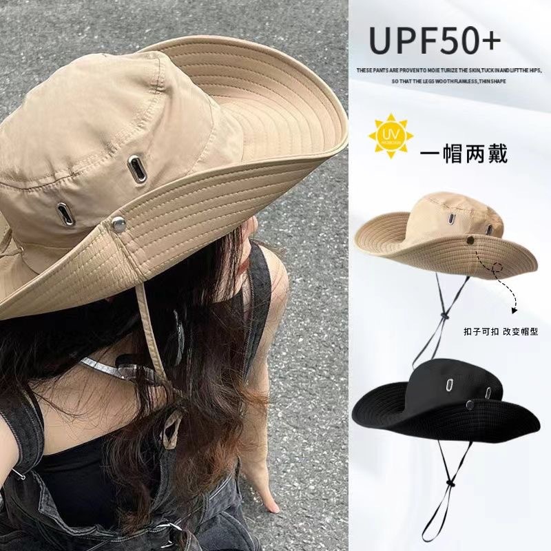 Mũ Leo Núi Mũ Cao Bồi Miền Tây Mũ Ngư Dân Mũ Che Nắng Mùa Hè Kiểu Mới 2024 Ngoài Trời Chống Nắng Cho Nữ